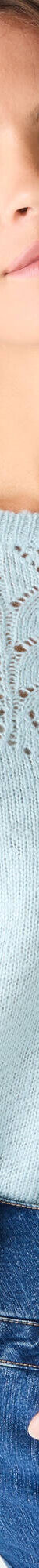Trui met details in pointelletricot (watergroen) Trui met details in pointelletricot (watergroen)